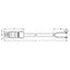 pre-assembled connecting cable;Eca;Socket/open-ended;blue thumbnail 2