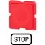 110TQ25 Button plate, red, STOP thumbnail 3