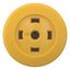 M22S-DRP-Y-X Mushroom actuator, RMQ-Titan, Mushroom, maintained, Mushroom yellow, Without button plate, Bezel: black thumbnail 9