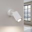 Elegant KARBON white wall lamp, adjustable arm, switch on the rosette thumbnail 11