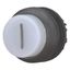 M22S-DRLH-W-X1 Illuminated pushbutton actuator, RMQ-Titan, Extended, maintained, White, inscribed 1, Bezel: black thumbnail 8