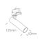 WHITE COB 8W WW TRACK SPOT 230V DARK LIGHT DIMMABLE thumbnail 2