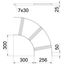 SLB 90 42 250 FT 90° bend with trapezoidal rung B256mm thumbnail 2