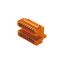 PCB plug-in connector, male header, Flange, THT solder connection, 3.50 mm, Number of poles: 38, 90°, Solder pin length (l): 3.2 mm, tinned, orange, Box thumbnail 1