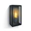 BLACK WALL LIGHT 12W E27 IP43 thumbnail 1