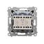Splash-proof "light" push button with indicator light, IP54, 10AX, Screw, white thumbnail 2