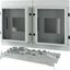 XM2N44W10C-55-XR Front plate, 2xNZM4, 4p, withdrawable + remote operator, W=1000mm, IP55, grey thumbnail 3