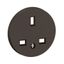 2P+E 13A BS STANDARD SOCKET BLACK thumbnail 2