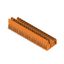 PCB plug-in connector, male header, Dovetails for fixing blocks, THT solder connection, 5.08 mm, Number of poles: 38, 90°, Solder pin length (l): 3.2 mm, tinned, orange, Box thumbnail 3