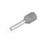 Wire-end ferrule, Standard, 10 mm, 8 mm, grey thumbnail 1
