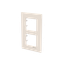 Frame 2-gang / 2+2-modules - Niessen logo - S - White thumbnail 2