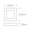 BLACK PLAFO 22W WW IP40 230V thumbnail 2