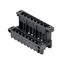 PCB plug-in connector, male header, Flange / Solder flange, THT/THR solder connection, 5.08 mm, Number of poles: 10, 180°, Solder pin length (l): 3.2 mm, tinned, black, Box thumbnail 6