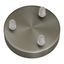 Cylindrical metal 3-hole ceiling rose kit thumbnail 2