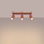 RING CEILING LAMP 3L RED OCHRE 3XGU10 thumbnail 3