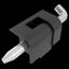 Hinge external corner 180° opening angle for plate 1,5-2mm, black thumbnail 1