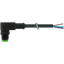 M12 male 90° A-cod. with cable Lite PUR 5x0.34 bk  0.5m thumbnail 2