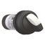 Changeover switch, With thumb-grip, momentary, 2 NC, Screw connection, 2 positions (V position), Bezel: black thumbnail 12