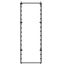 Mounting plate, for distribution pillars, PVC, for ZAL162, 800 x 276 m thumbnail 1
