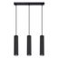 Minimalist KARBON pendant lamp with three pendants and a black ceiling plate 3xGU10 thumbnail 2