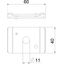 GMA M10 FT Centre suspension for threaded rod M10 60x40 thumbnail 2