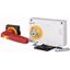 Door coupling rotary handle, red-yellow, lockable, size 4 thumbnail 1