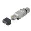 RJ45 plug with piercing contacts, straight, Cable gland, Cat.6A / Class EA (ISO/IEC 11801 2010), EIA/TIA T568 B thumbnail 1