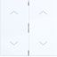 Double seesaw, with printed two arrow symbols, A.x/C.x, light white glossy thumbnail 1