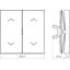 Double seesaw, with printed two arrow symbols, A.x/C.x, titanium thumbnail 2