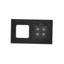 HDMI socket + computer socket RJ45 cat.6, black matt thumbnail 2