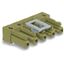 Socket for PCBs angled 5-pole light green thumbnail 2