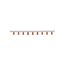 BUSBAR, low voltage, 100 A, AC 600 V, DC 1000 V, 15 x 16 x 160 mm, 9P, UL thumbnail 1