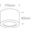 BLACK CYLINDER LED 16W WW 230V DARK LIGHT thumbnail 2