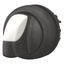 M22S-WK Changeover switch, RMQ-Titan, With thumb-grip, momentary, 2 positions, Bezel: black thumbnail 4