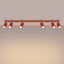 REFLECTORS ON A LONGITUDINAL CEILING STRIP IN RED COLOUR 6XGU10 CARBON thumbnail 11