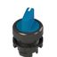 Short handle selector, 2 positions blue with marking thumbnail 1