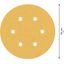 EXPERT C47 Sandpaper with 6 holes for Random Orbital Sanders 15 mm, G 8 5-pc thumbnail 2