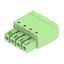 PCB plug-in connector, female plug, 3.81 mm, Number of poles: 4, 180°, PUSH IN with actuator, Clamping range, max. : 1.5 mm², Box thumbnail 4