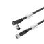Sensor/actuator line, Connecting line, M8 / M8, Number of poles : 4, 5 m, pin, angled - bush straight, Shielded: No, LED: No, Sheath material: PUR, Halogen: No thumbnail 2