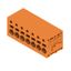 Printed circuit board terminals, 5.08 mm, Number of poles: 7, 90°, Solder pin length (l): 3.5 mm, tinned, orange, PUSH IN without actuator, Clamping range, max. : 2.5 mm², Box thumbnail 2