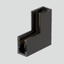 Vertical  90° connector, White, Surface mounted thumbnail 1