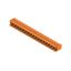 PCB plug-in connector, male header, Dovetails for fixing blocks, THT solder connection, 5.08 mm, Number of poles: 18, 90°, Solder pin length (l): 3.2 mm, tinned, orange, Box thumbnail 2
