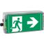 Ex-escape sign luminaires with integrated emergency lighting function EXIT 2 N for zone 2/22, Pictogram: DIN ISO 7010, Arrow: 3 Clock thumbnail 2