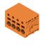 Printed circuit board terminals, 5.00 mm, Number of poles: 4, 90°, Solder pin length (l): 3.5 mm, tinned, orange, PUSH IN without actuator, Clamping range, max. : 2.5 mm², Box thumbnail 3
