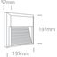 WHITE LED WALL LIGHT 8W WW DARK LIGHT IP65 230V thumbnail 3