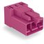Plug for PCBs angled 3-pole pink thumbnail 2