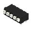 Printed circuit board terminals, 5.08 mm, Number of poles: 5, 90°, Solder pin length (l): 3.5 mm, black, PUSH IN with actuator, Clamping range, max. : 1.5 mm², Tube thumbnail 2