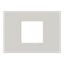 Frame - 1-gang / 2-modules - ABB logo - Dune thumbnail 1