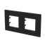 Frame 2-gang / 2+2-modules - Niessen logo - S - Matt Black thumbnail 3