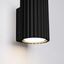STYLISH BLACK WALL LAMP FOR HALLWAY FROM THE CARBON SERIES, GROOVED, GU10 LAMPSHADE thumbnail 5